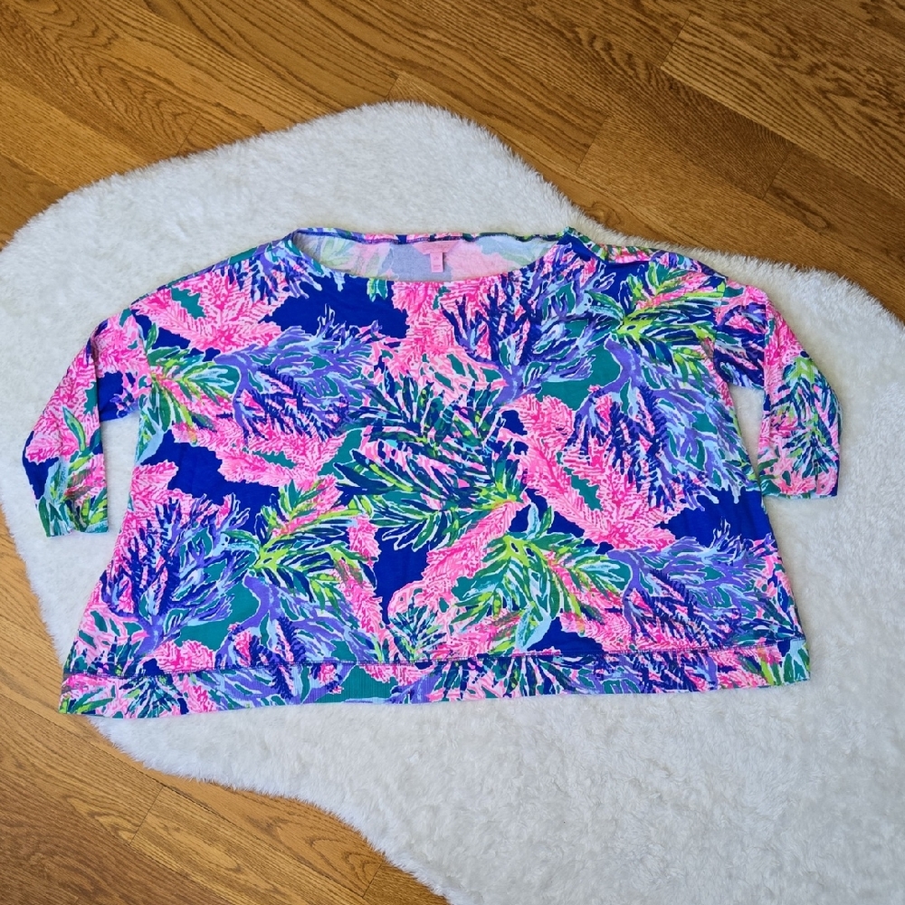Lilly Pulitzer Oversized Shirt, Womens S/M